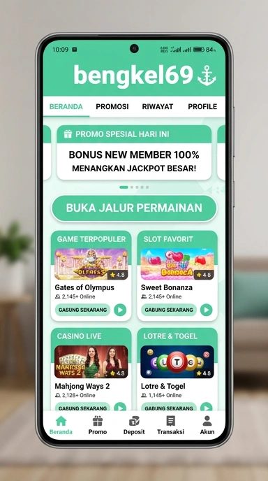 Tampilan link alternatif bengkel69